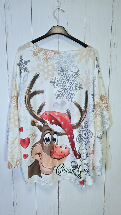 Reinsdyr Julegenser Hvit