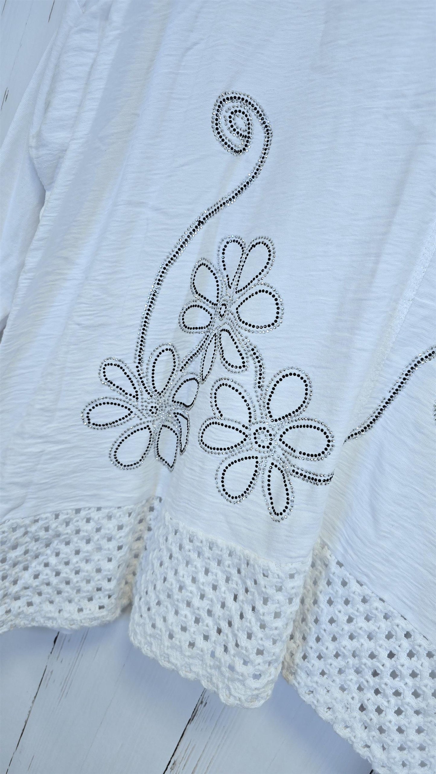 Giselle baggy topp hvit