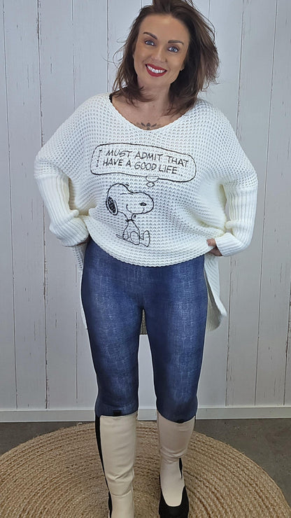 Lina Tights Denimlook