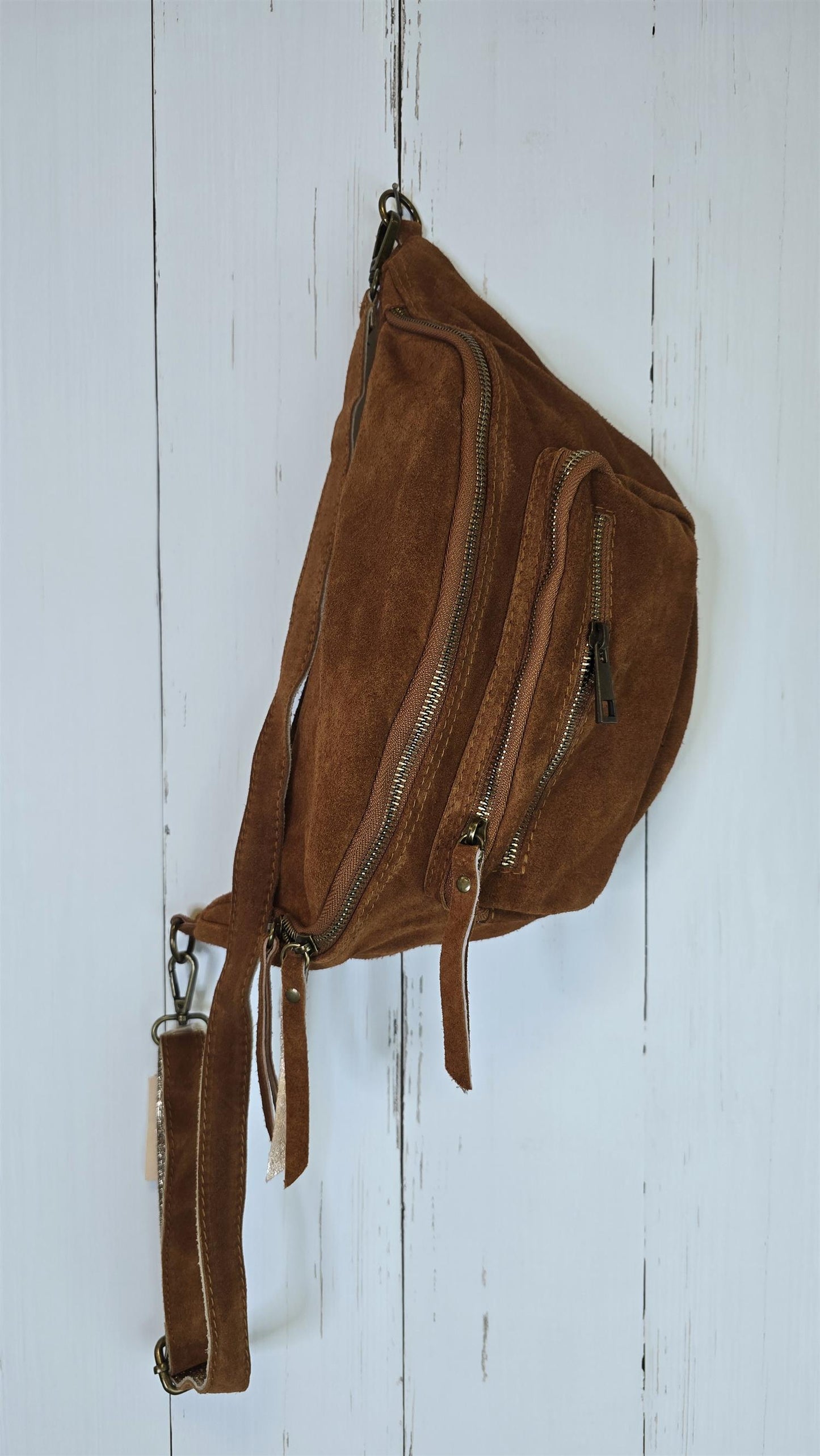 Seline skinn veske cognac