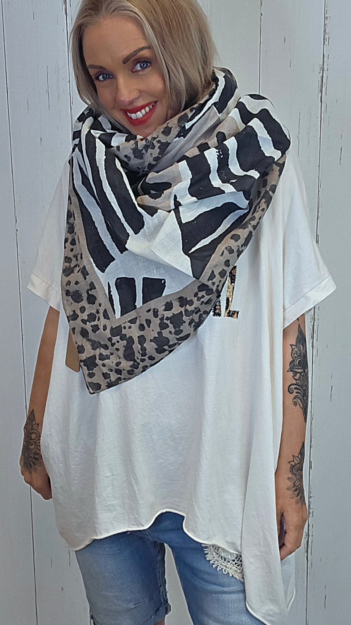 Wendy skjerf taupe