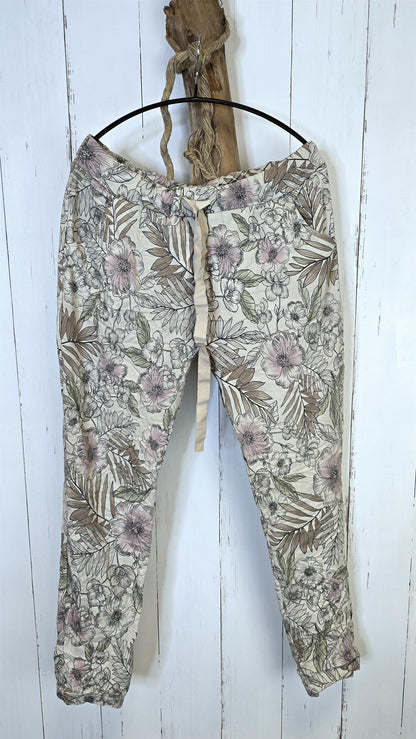 Sofie blomstemønstret bukse
