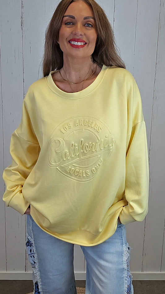 Bodil collegegenser gul