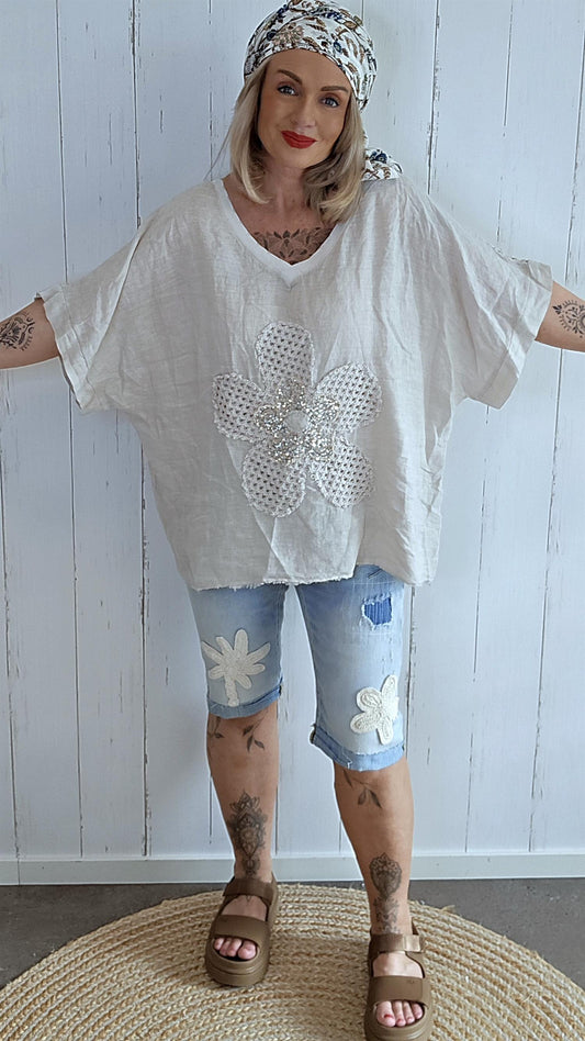 Emilie Lin Topp beige