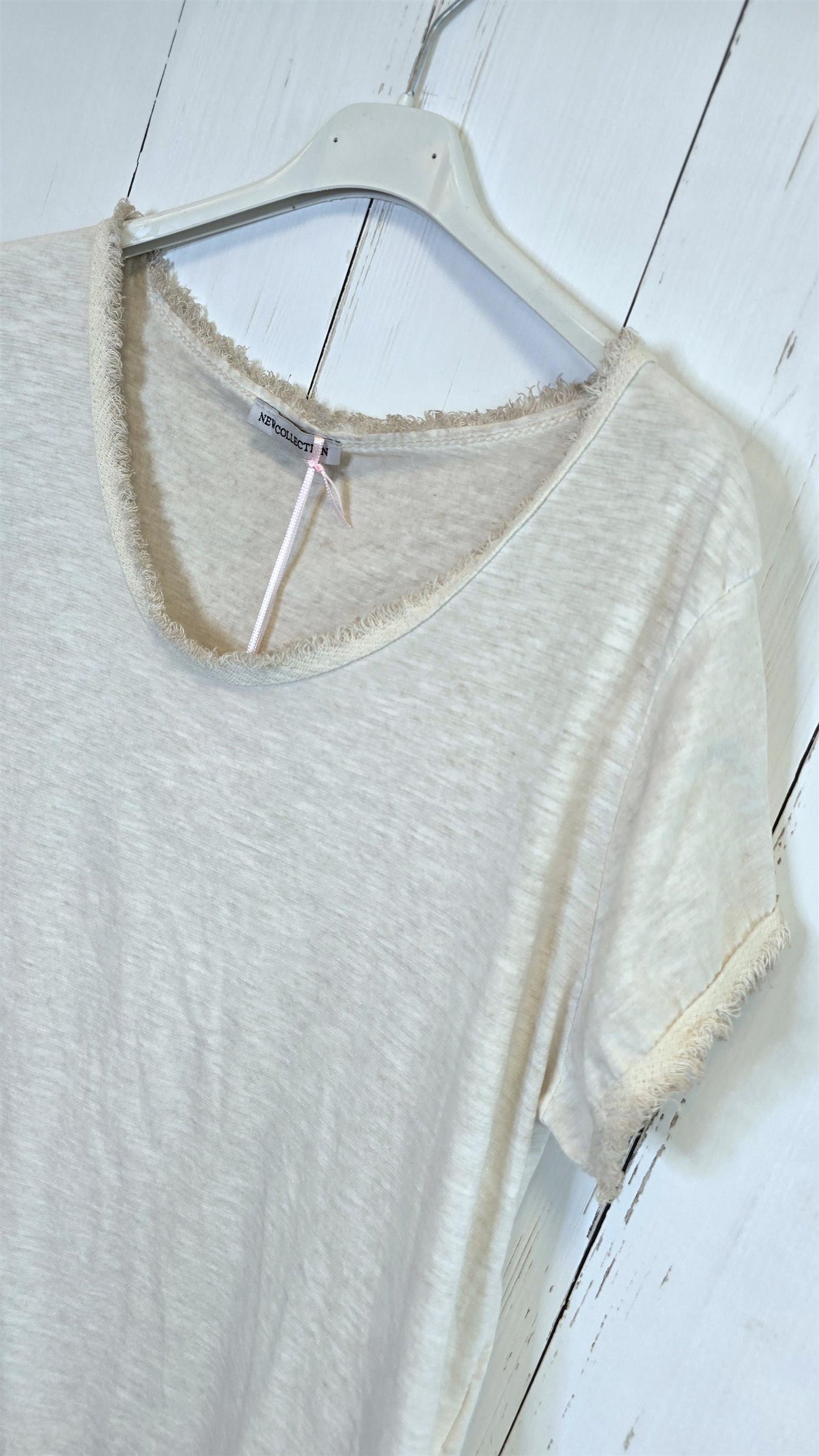 Bella basic T-skjorte beige