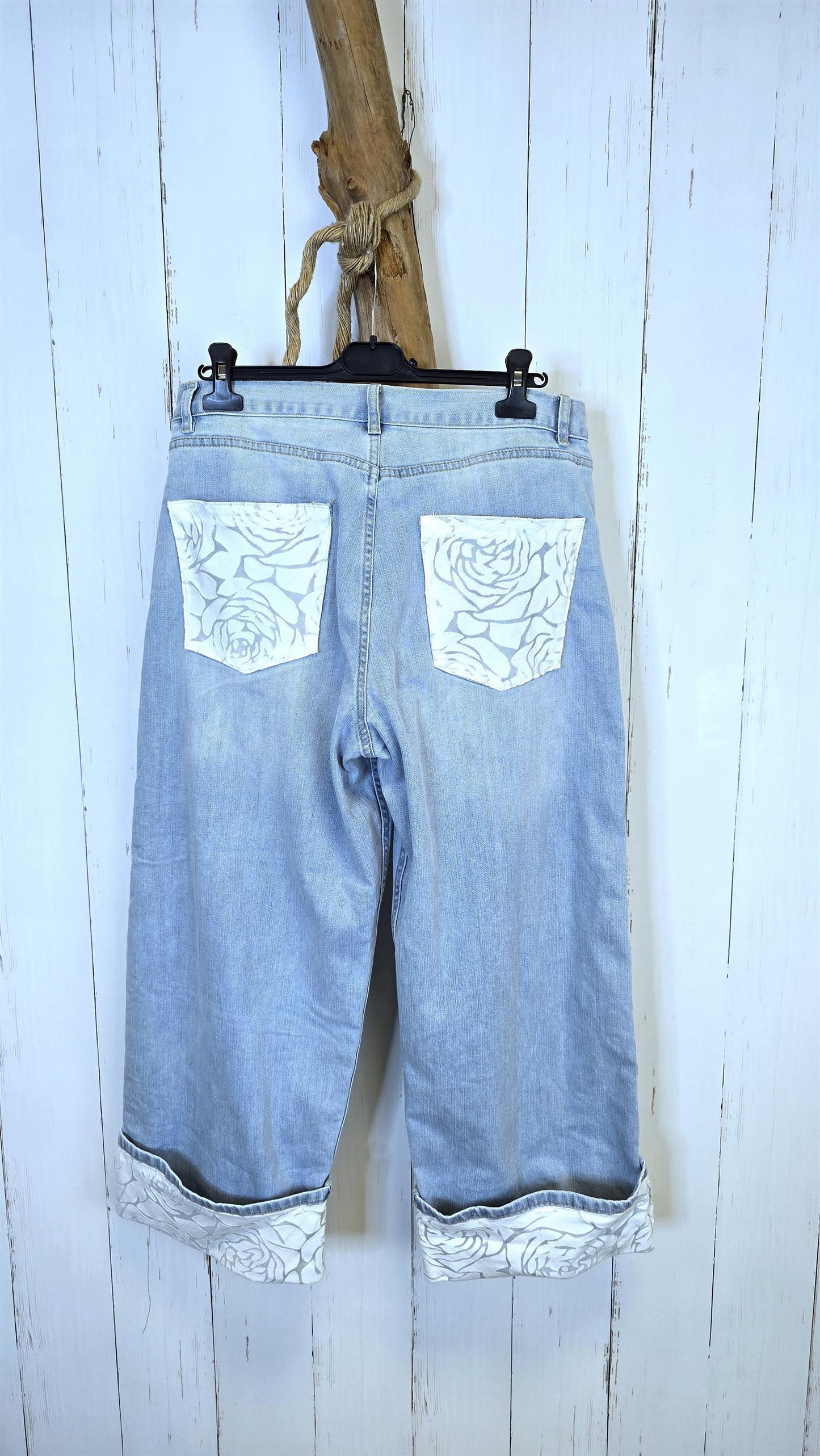 Carmen jeans med uppvik