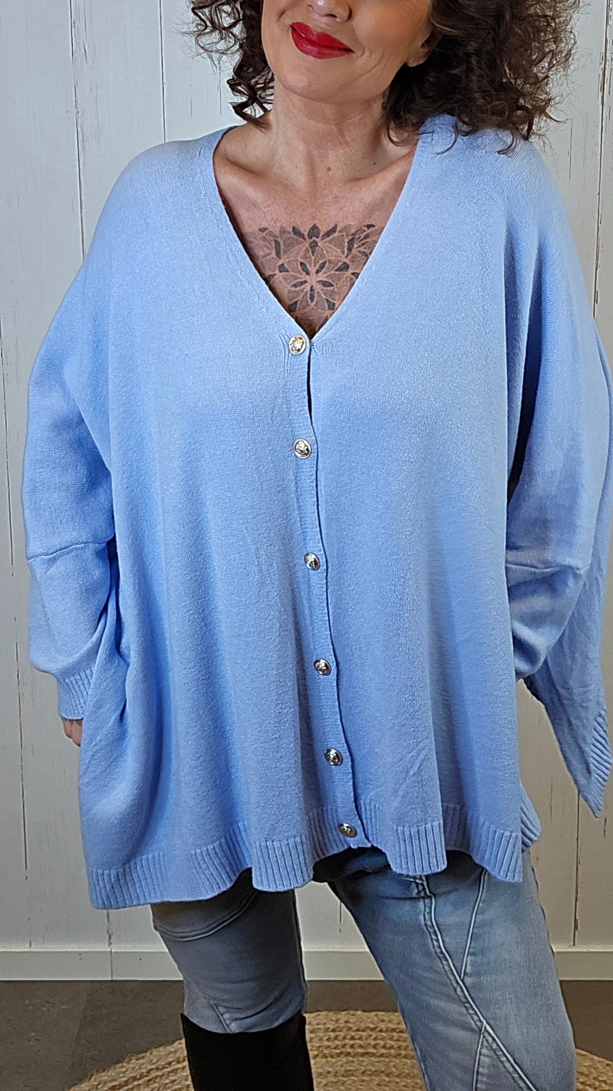 Enya cardigan lys blå