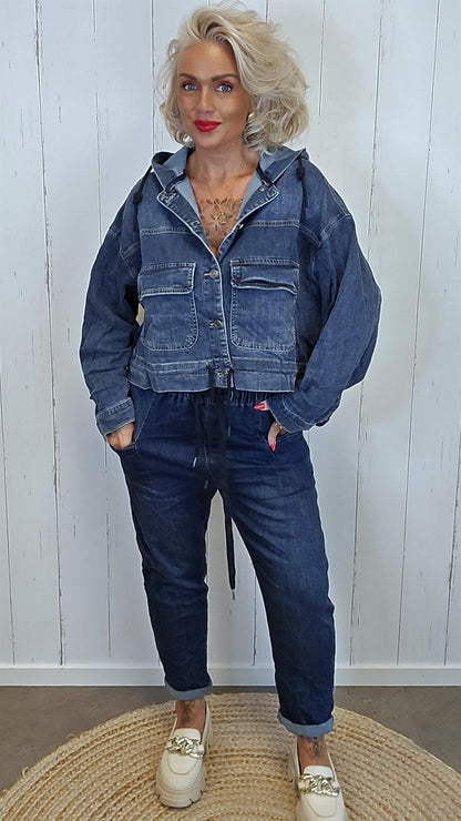 Dina jeans med strikk