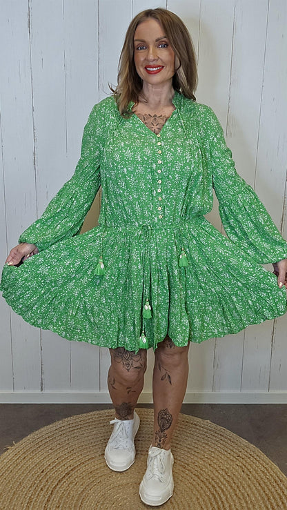 Elvira kjole Grønn