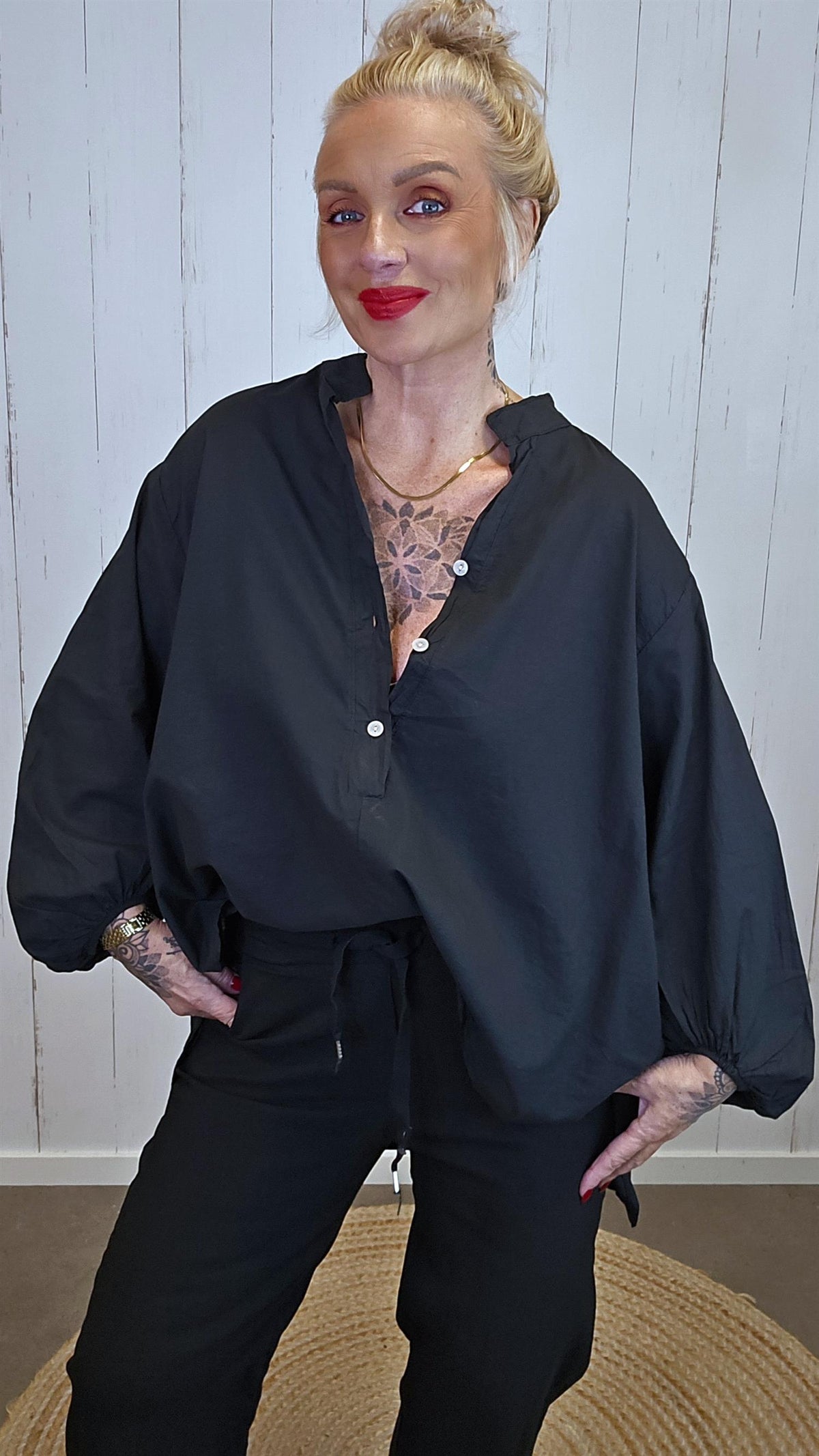Benedikte bluse svart