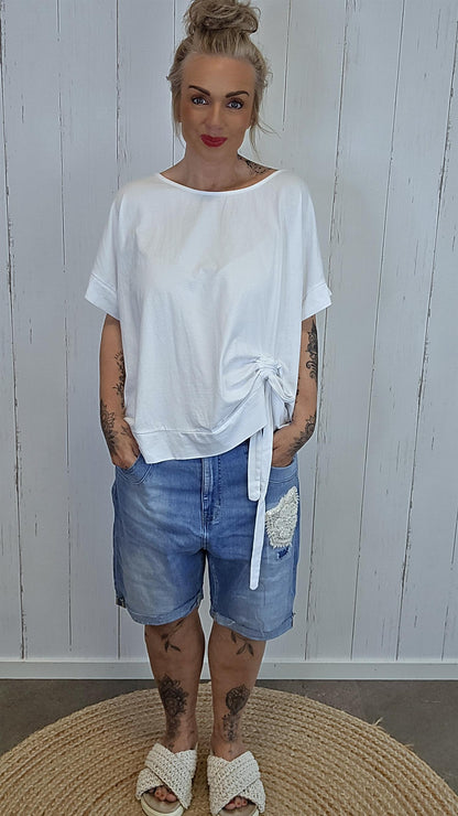 Sofie kort denim shorts