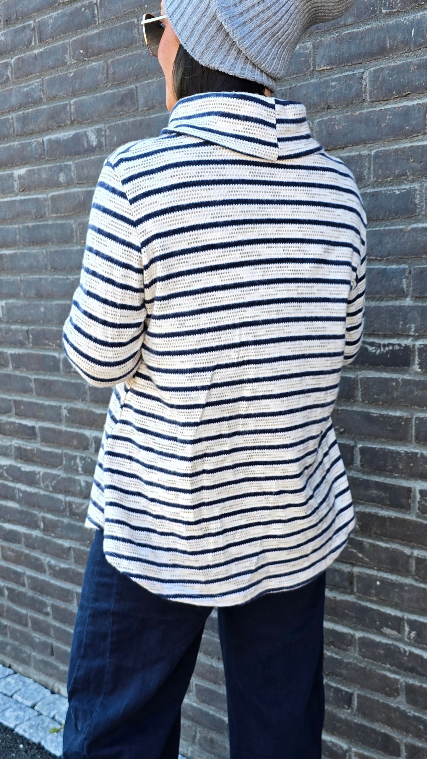 Annie turtleneck genser navy