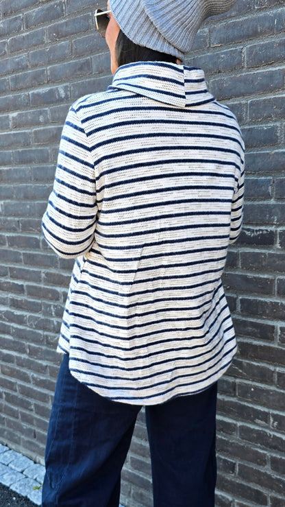 Annie turtleneck genser navy