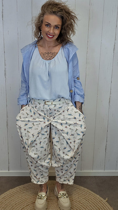 Sofie wrap bukse med hunder