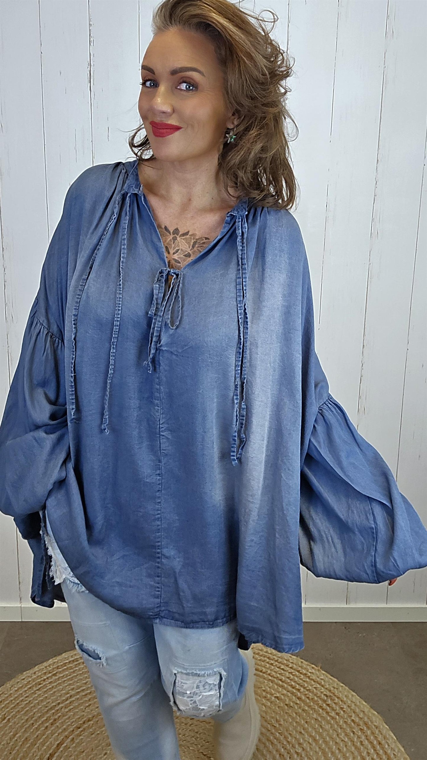 Weronica bluse blå