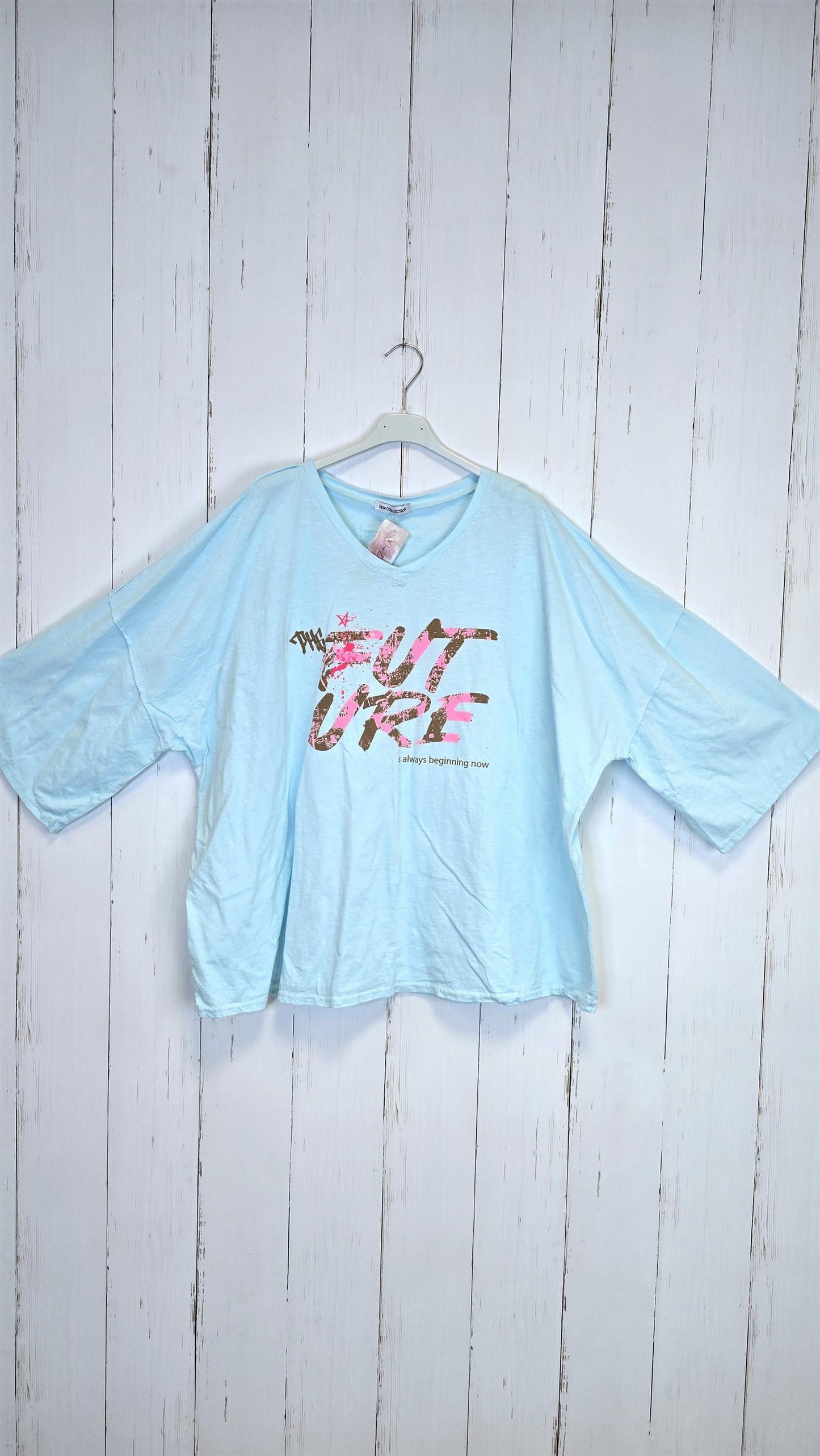 Future oversized topp mintblå