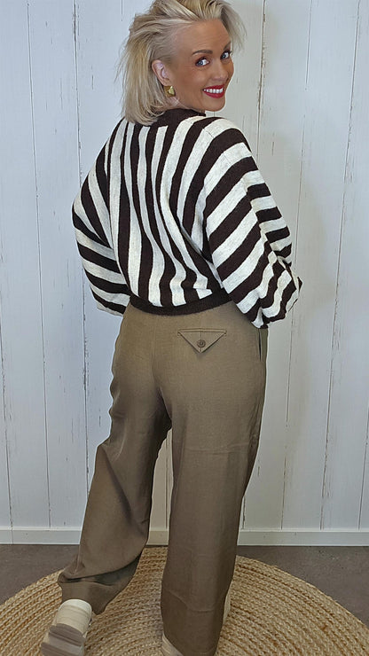 Stacy bukse camel