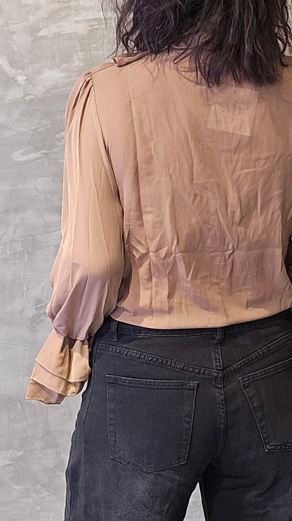 Kajsa skjorte bluse camel