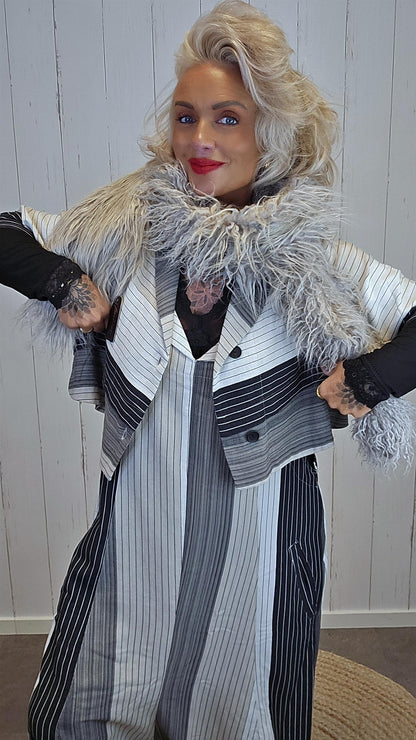 Amanda jakke striper