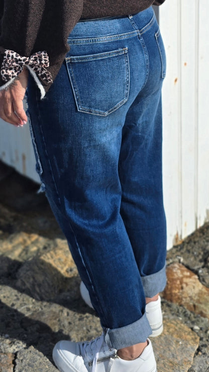 Maria jeans med patches