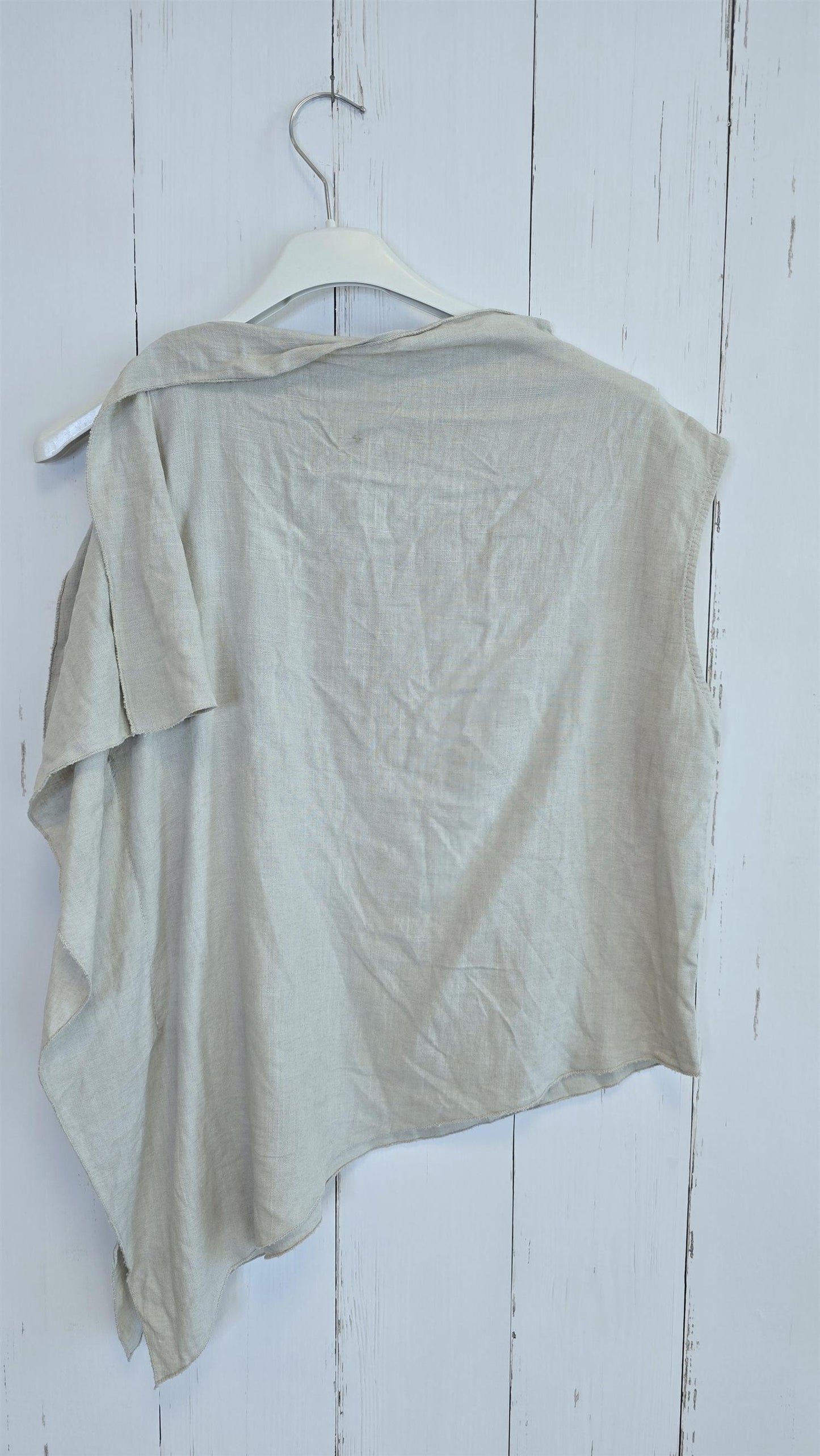 Alva asymmetrisk linbluse