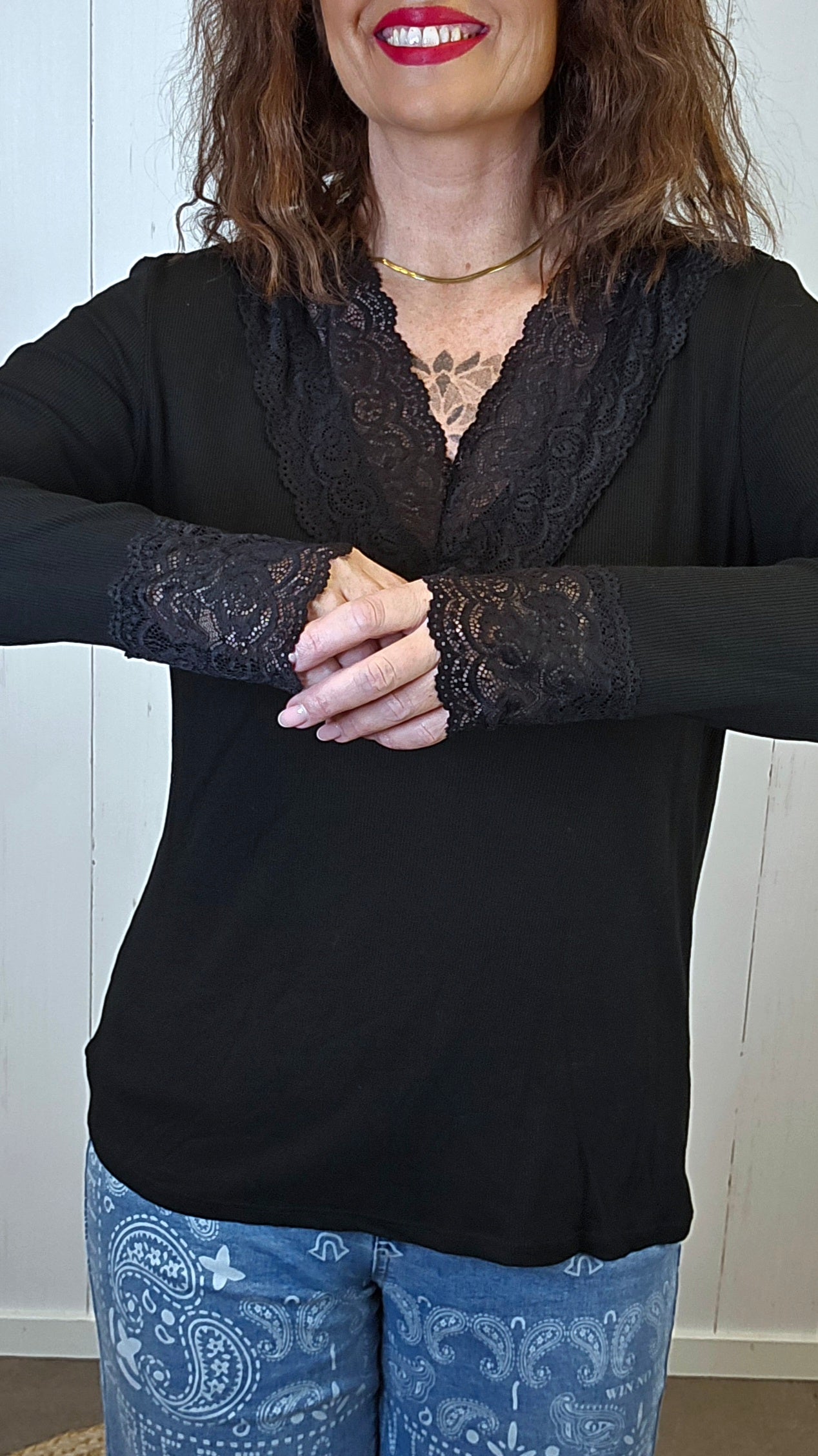 Alva Blondetopp svart