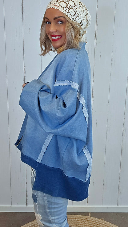 Mira Casual jakke i denimlook