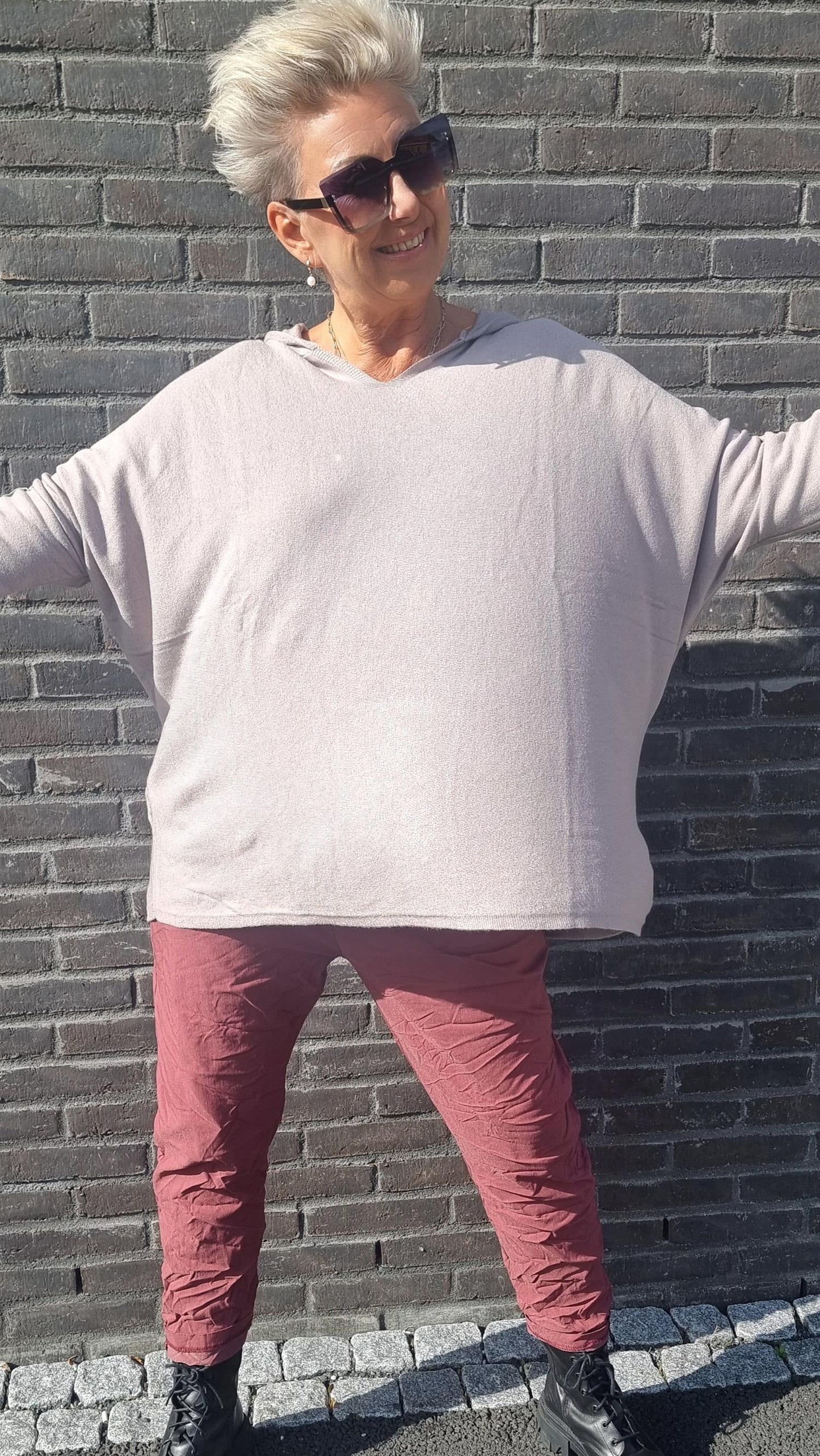 Alma hettegenser beige