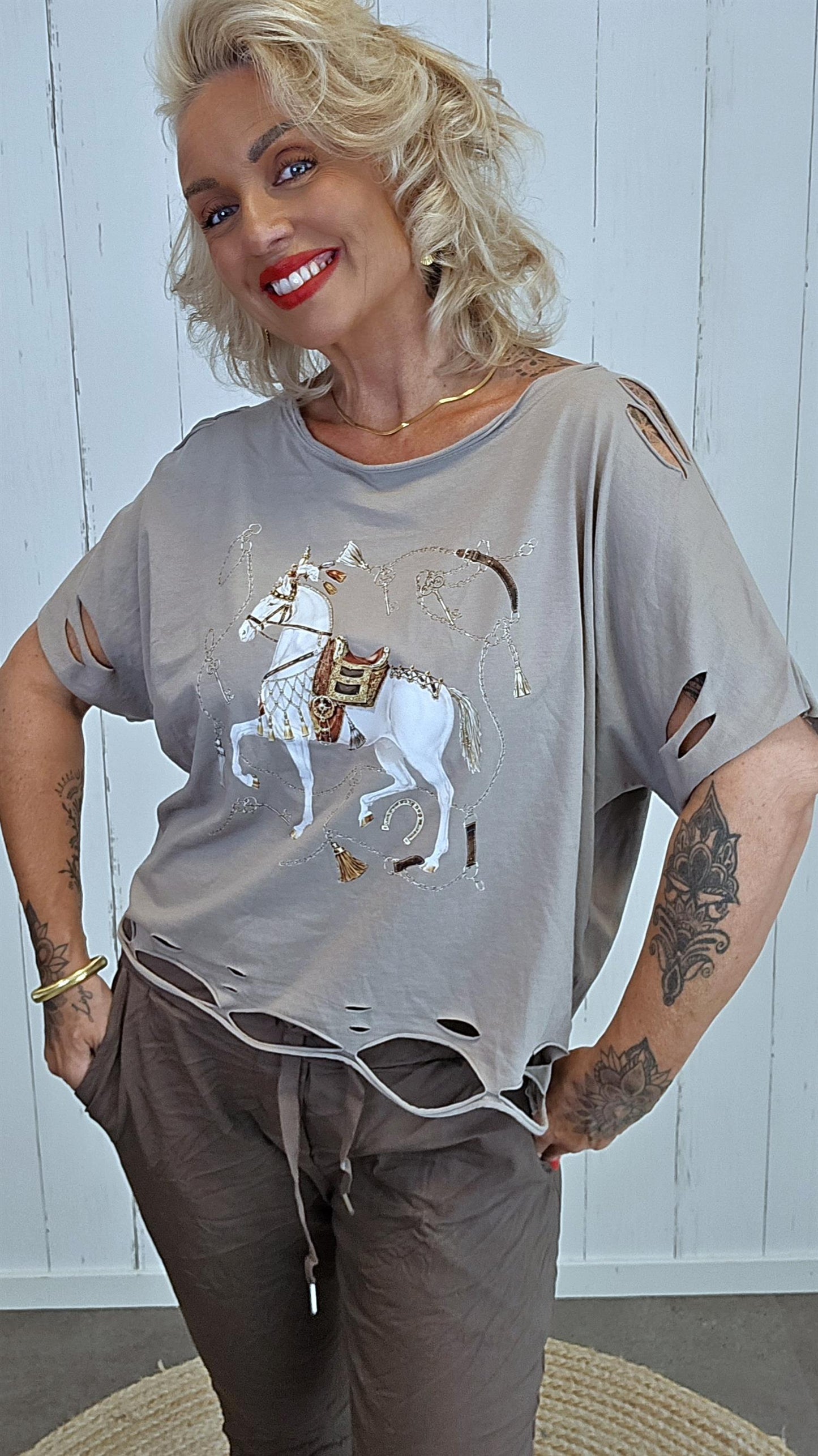Tomine topp taupe
