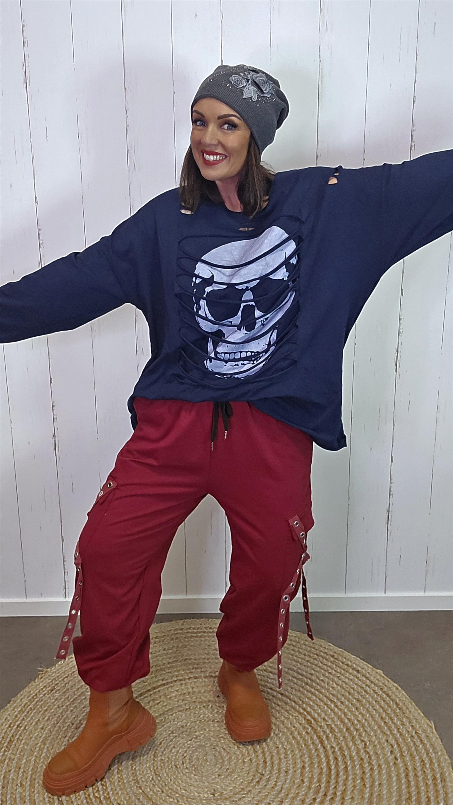 Raven topp blå