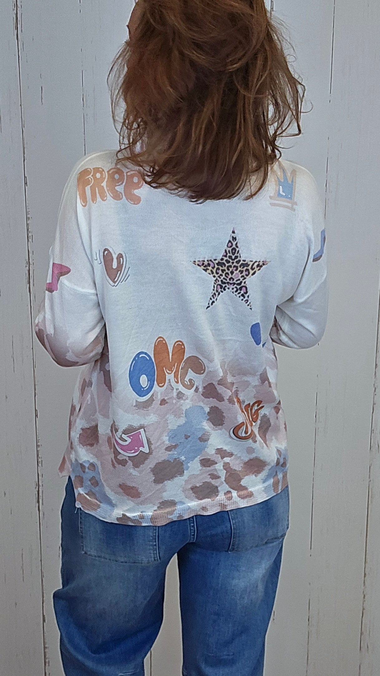 Henriette genser med skjerf