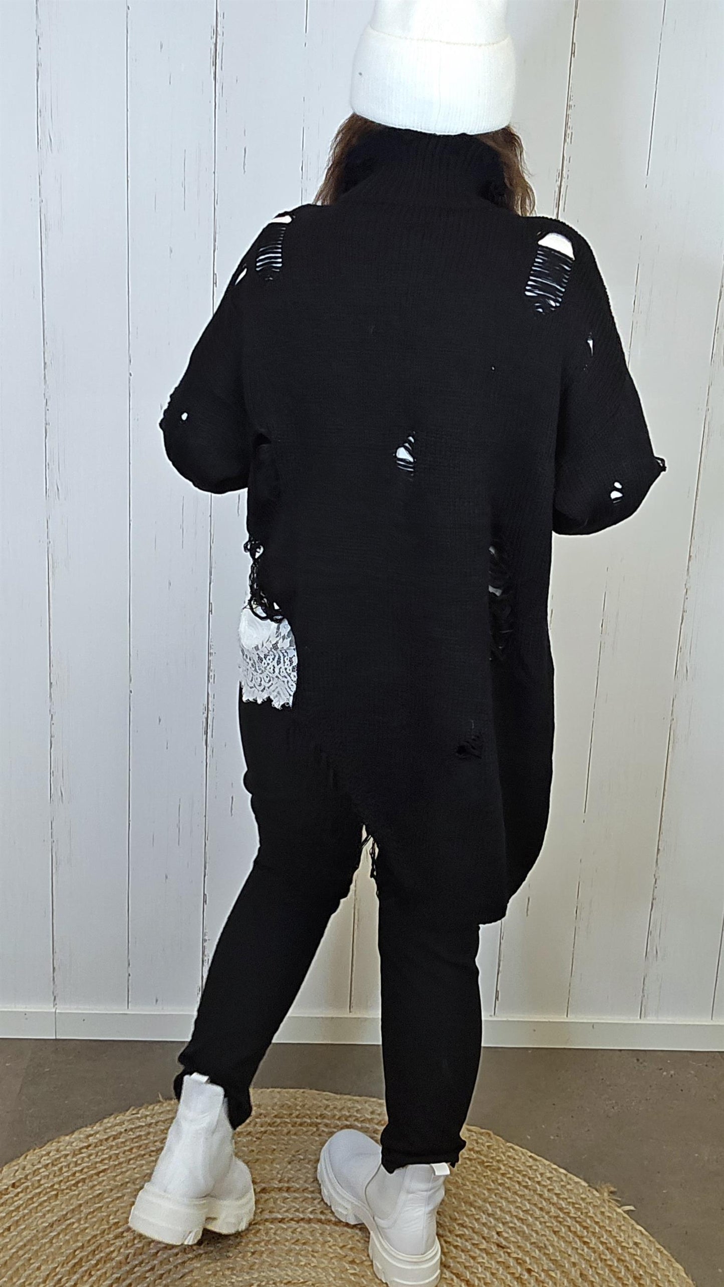 Astrid Strikkegenser med glidelås