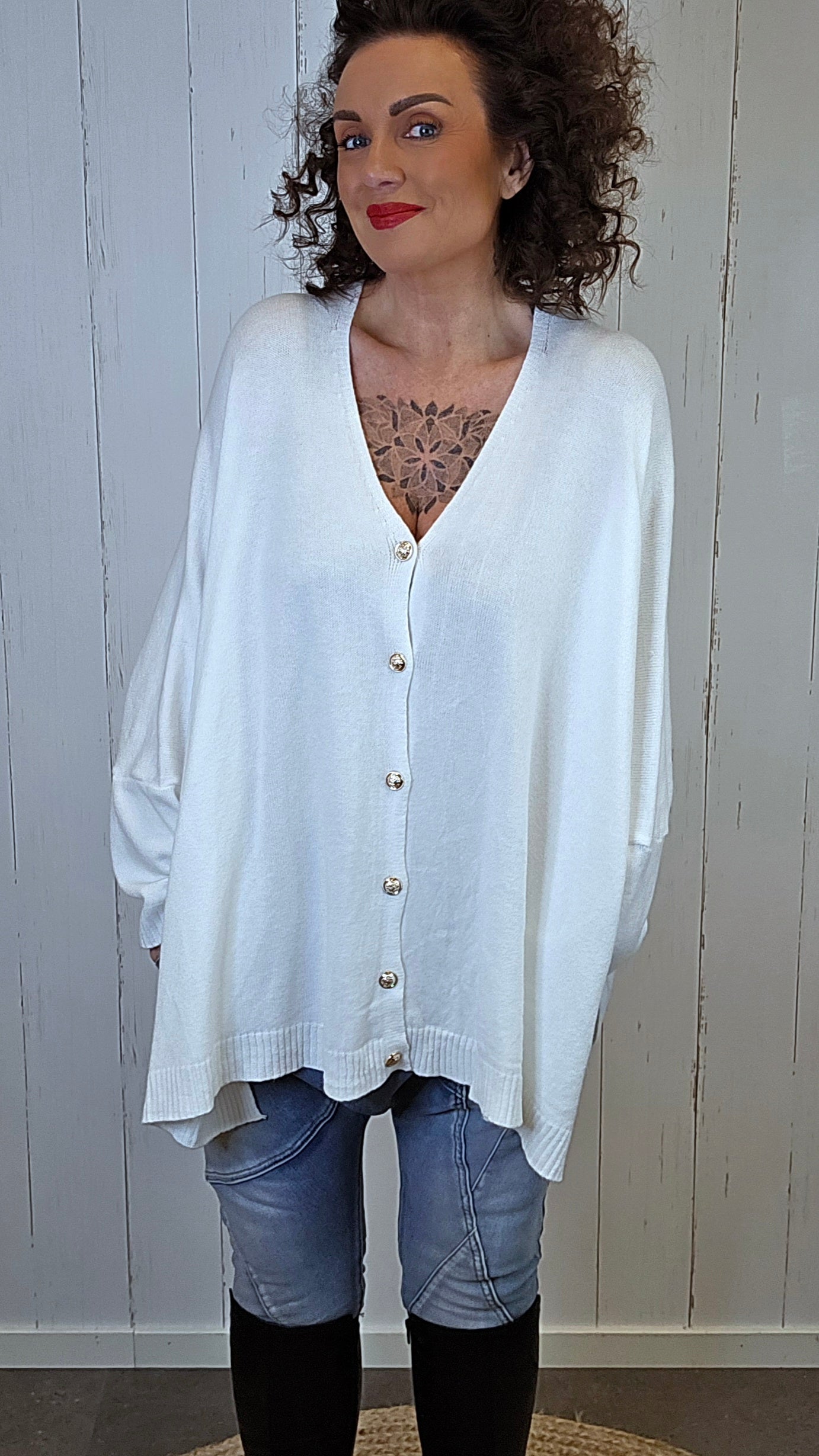 Enya cardigan hvit