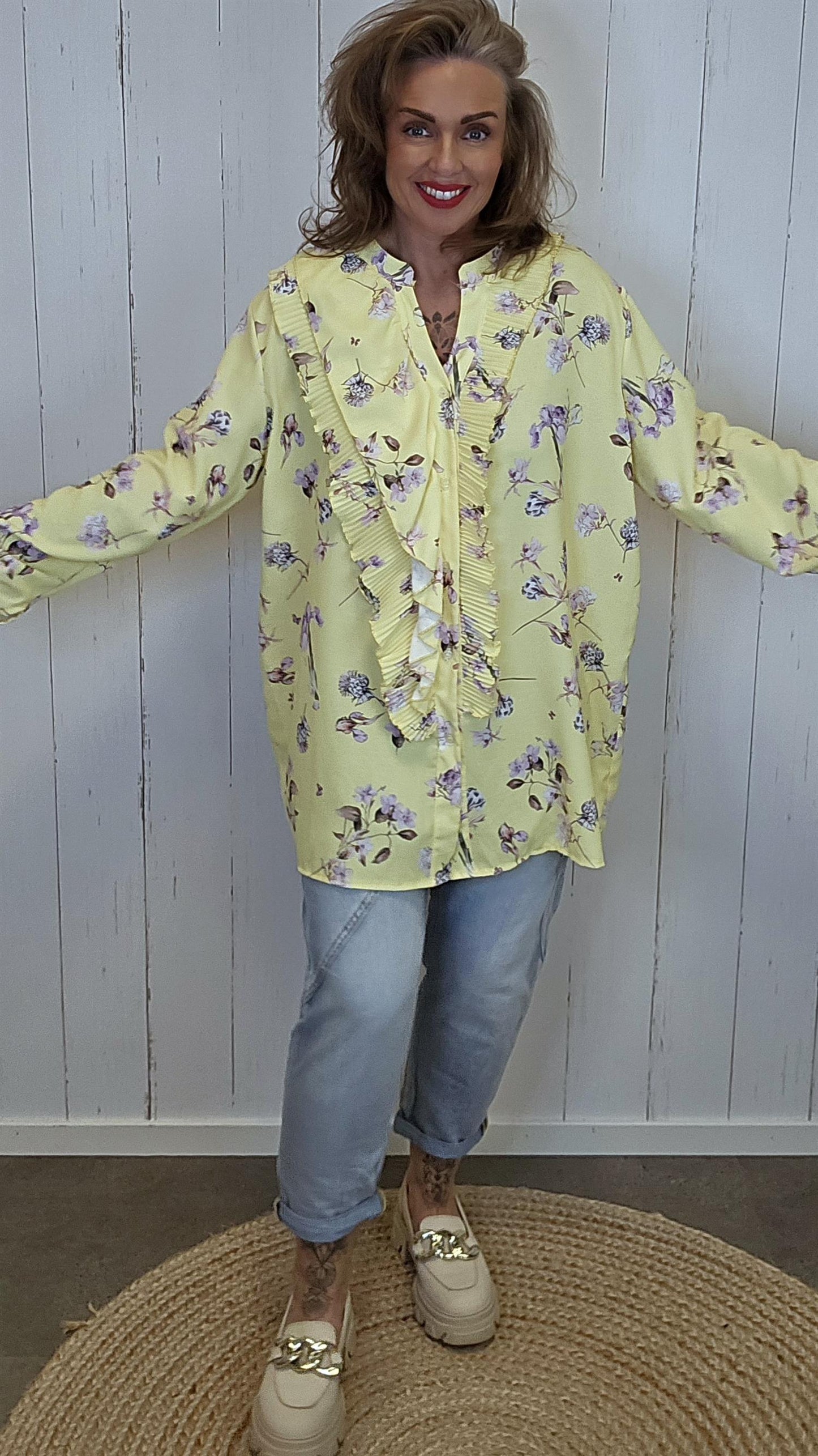 Signe bluse skjorte gul
