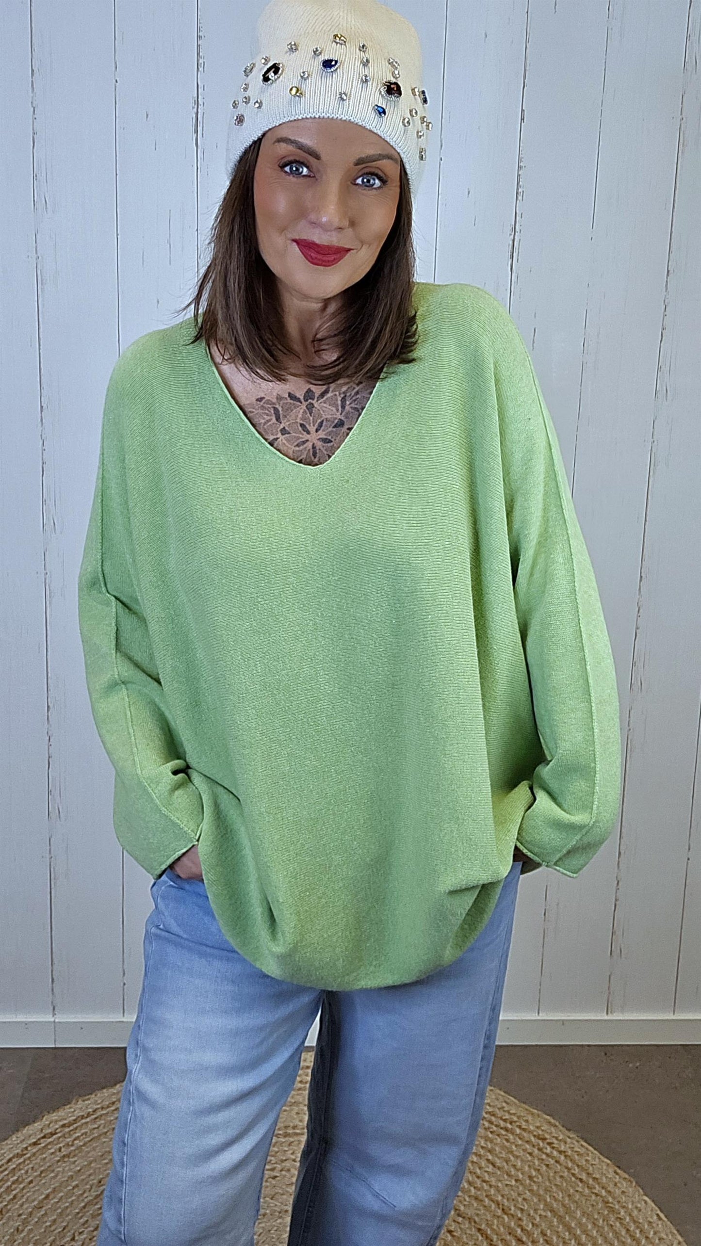 Malena Genser Eple Grønn