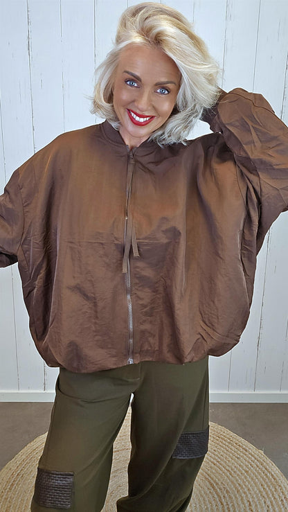 Mina jakke gyllen brun
