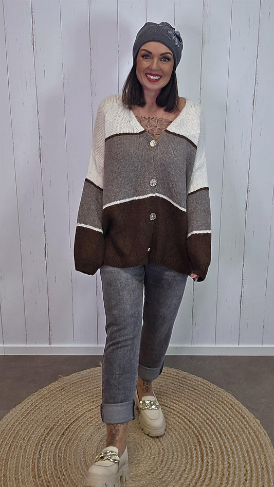 Isabella cardigan brun