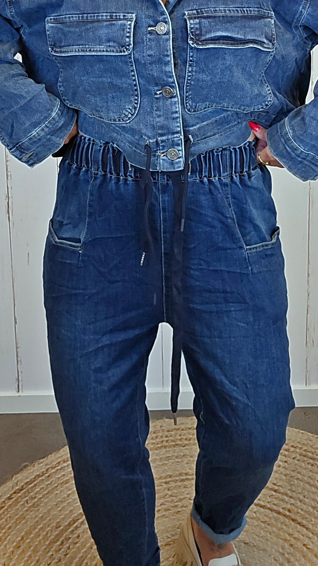 Dina jeans med strikk