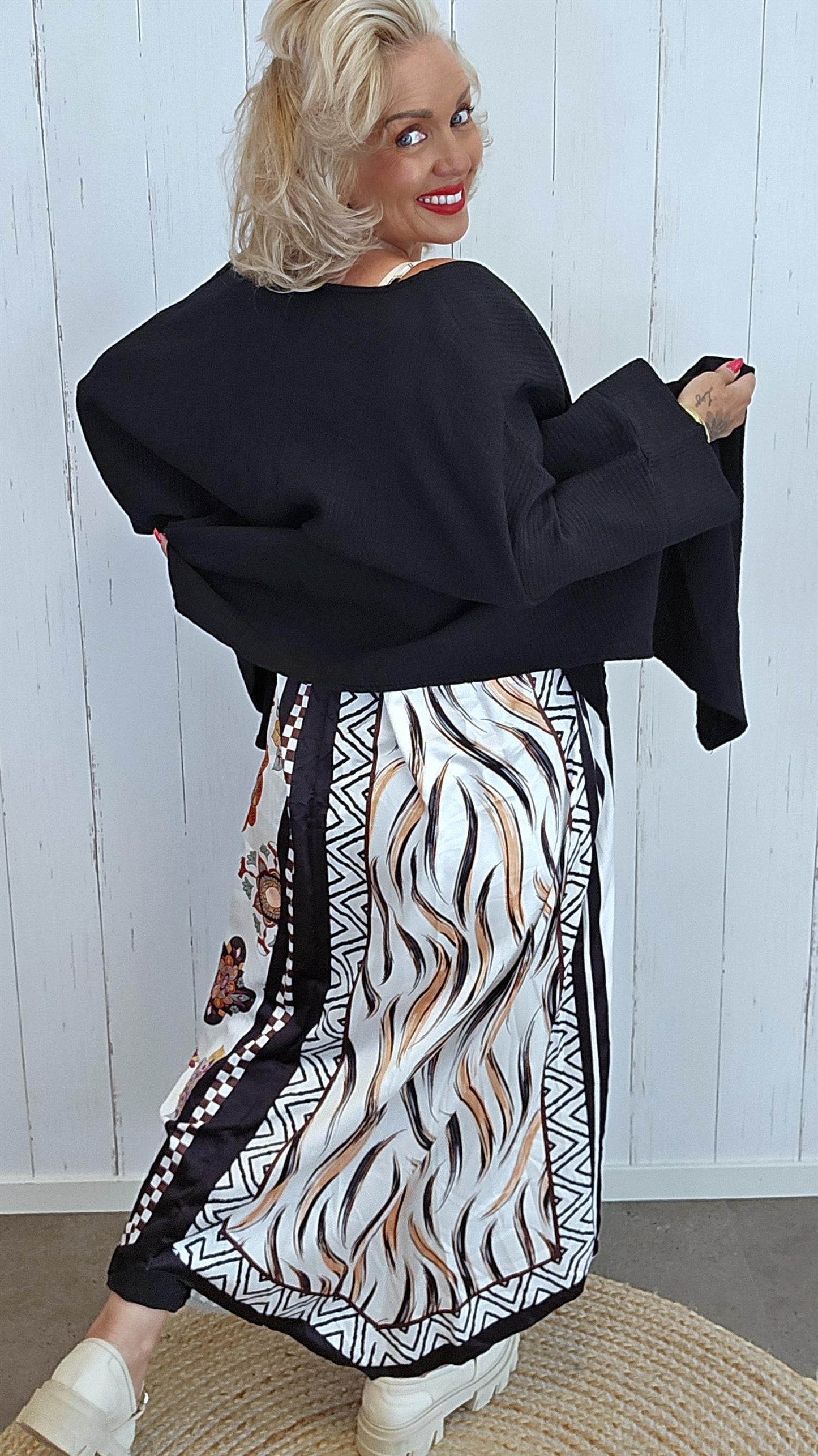 Kimberly kjole med print