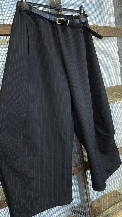 Alba pinstripe dressbukse svart