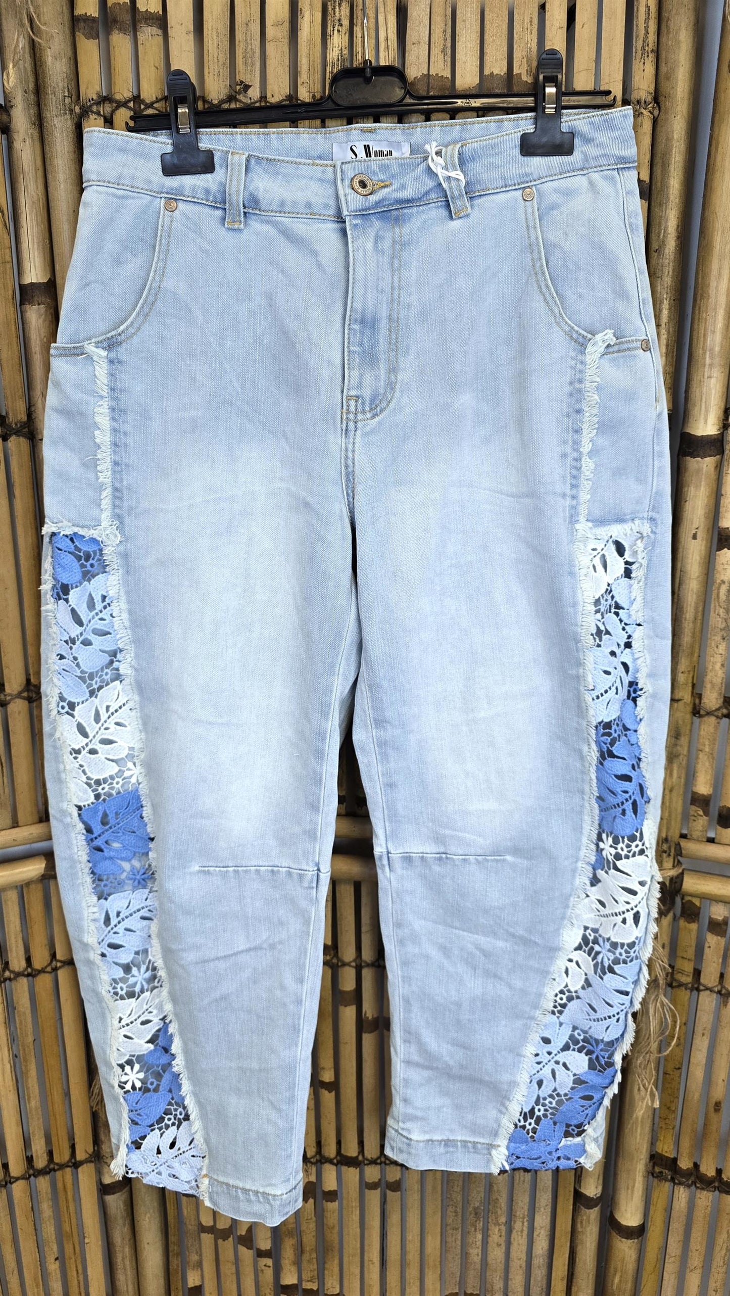 Trixy jeans med blonder