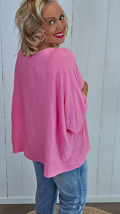 Leah genser topp rosa