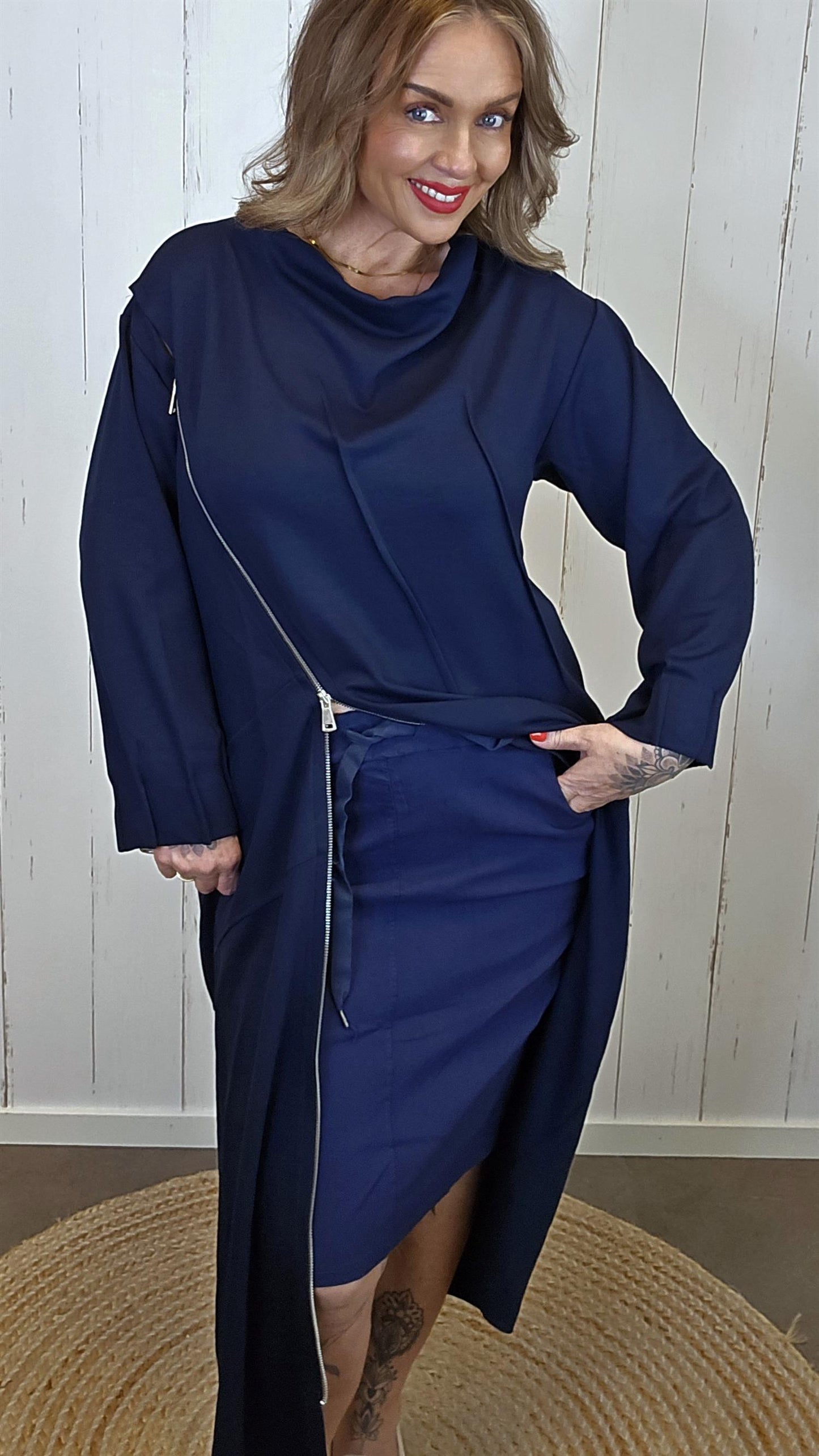 Alina kjole navy