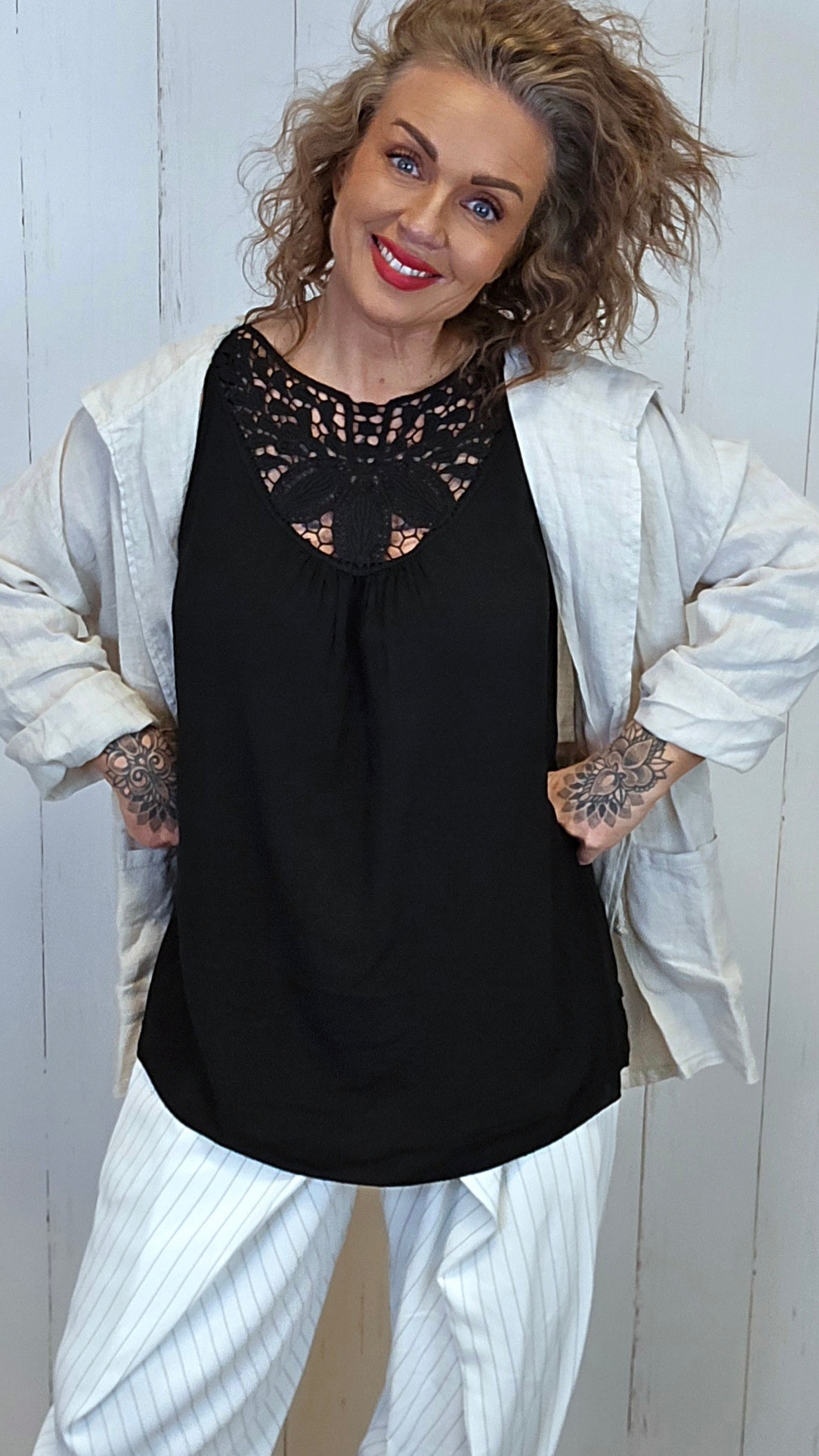 Julia blondetopp svart