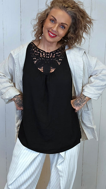 Julia blondetopp svart