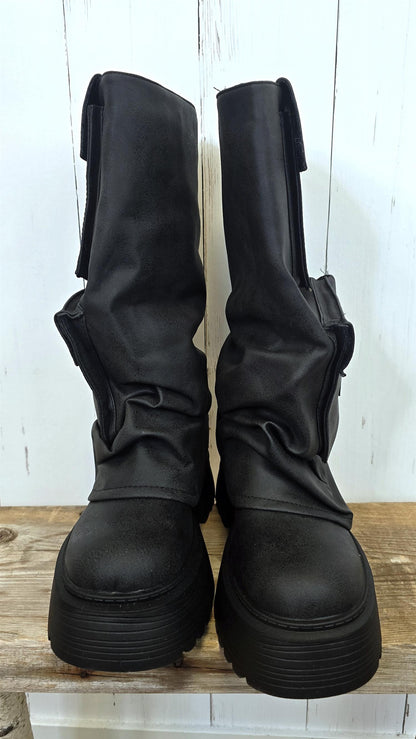 Vera Cargo Boots Black