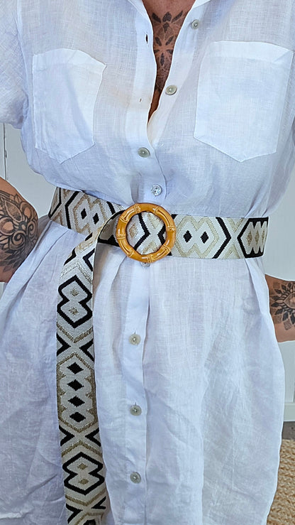 Bohemian belte svart