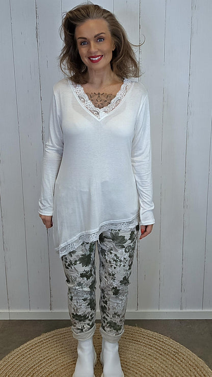 Vendela Top med skrå bunn