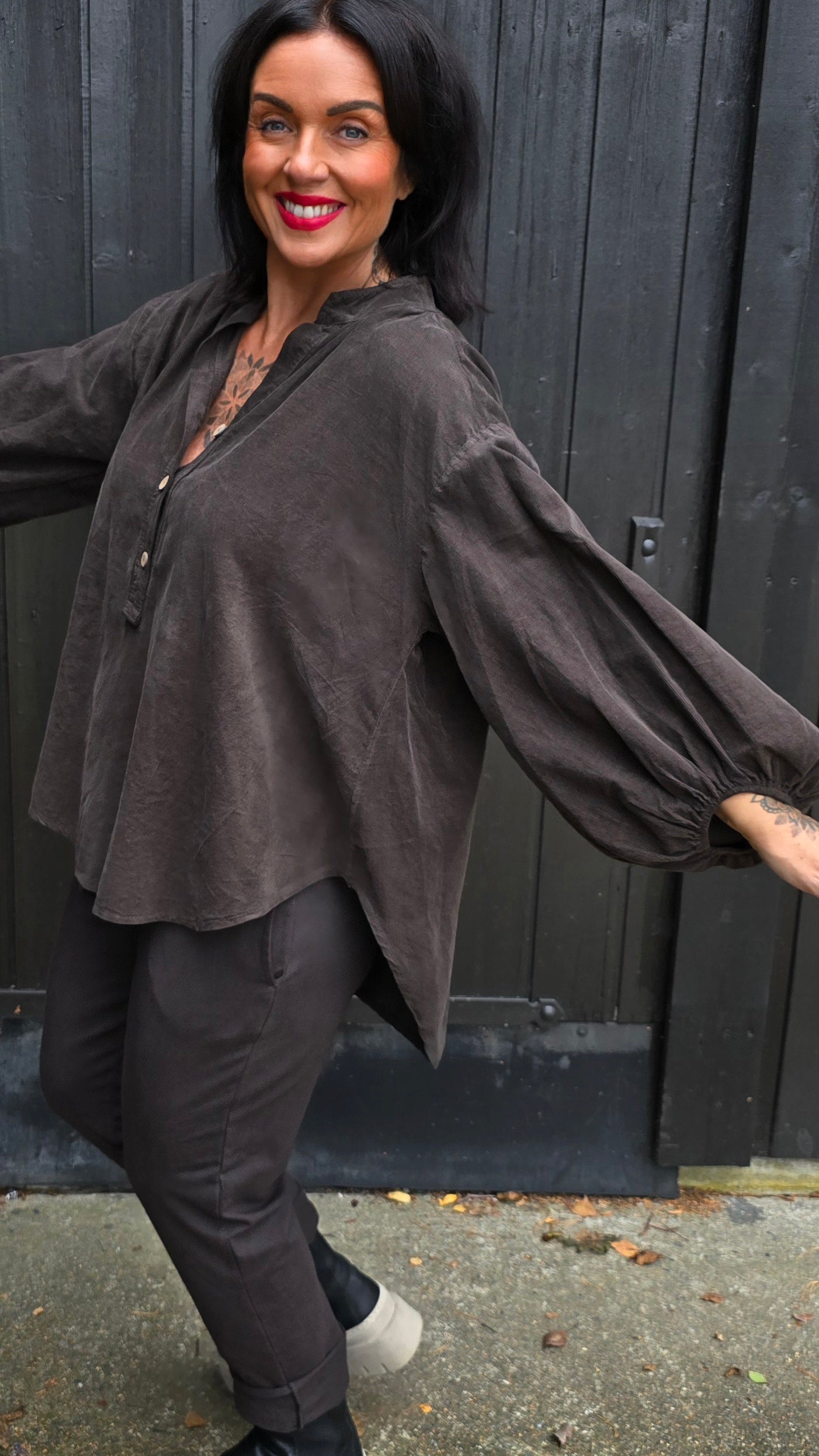 Merethe bluse brun
