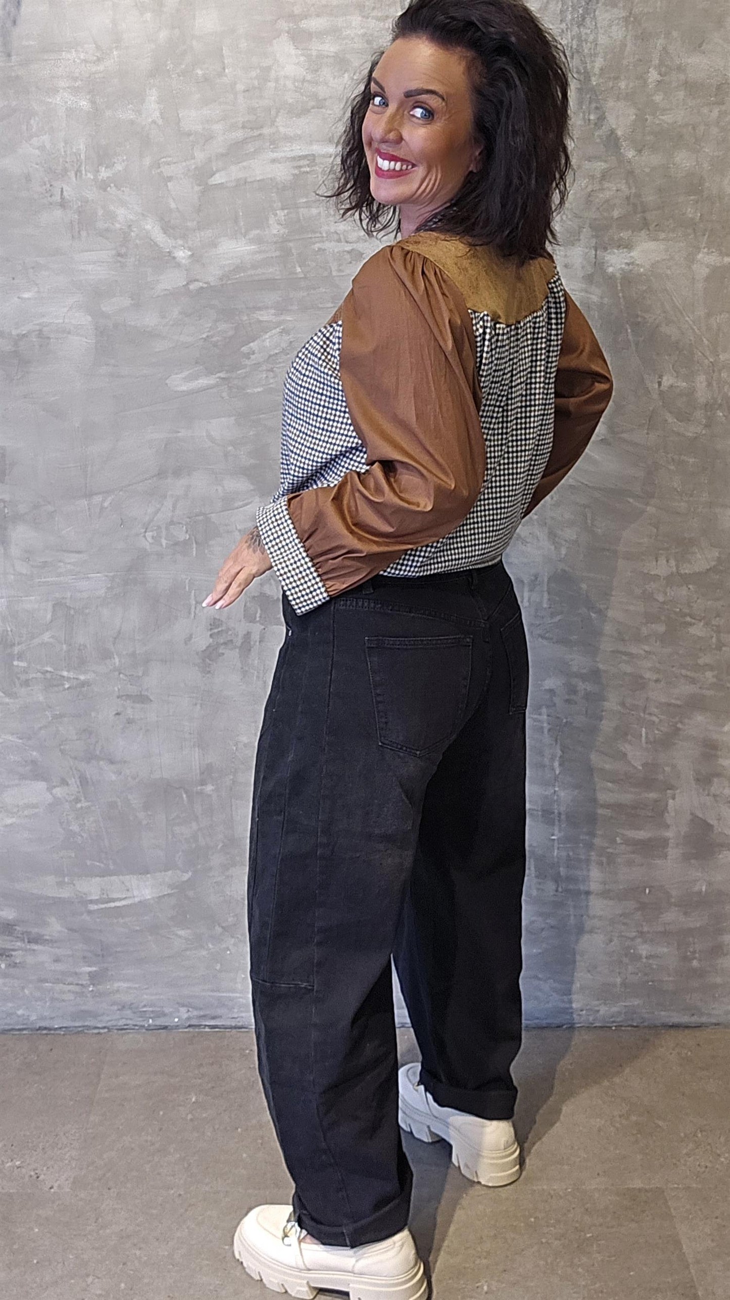 Mari baggy jeans svart